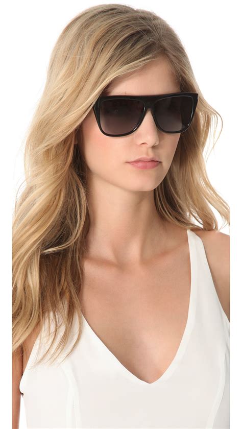 ysl sun glasses women|saint laurent flat top sunglasses.